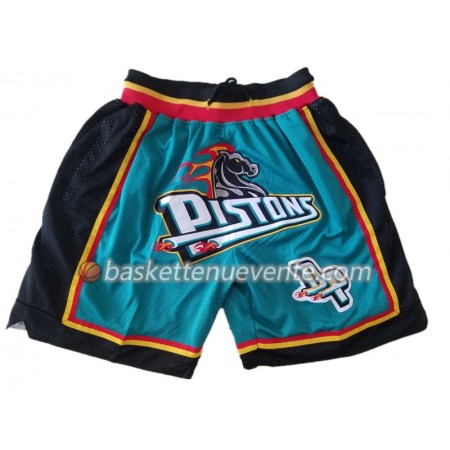 Homme Basket Detroit Pistons Shorts à poche Vert Swingman